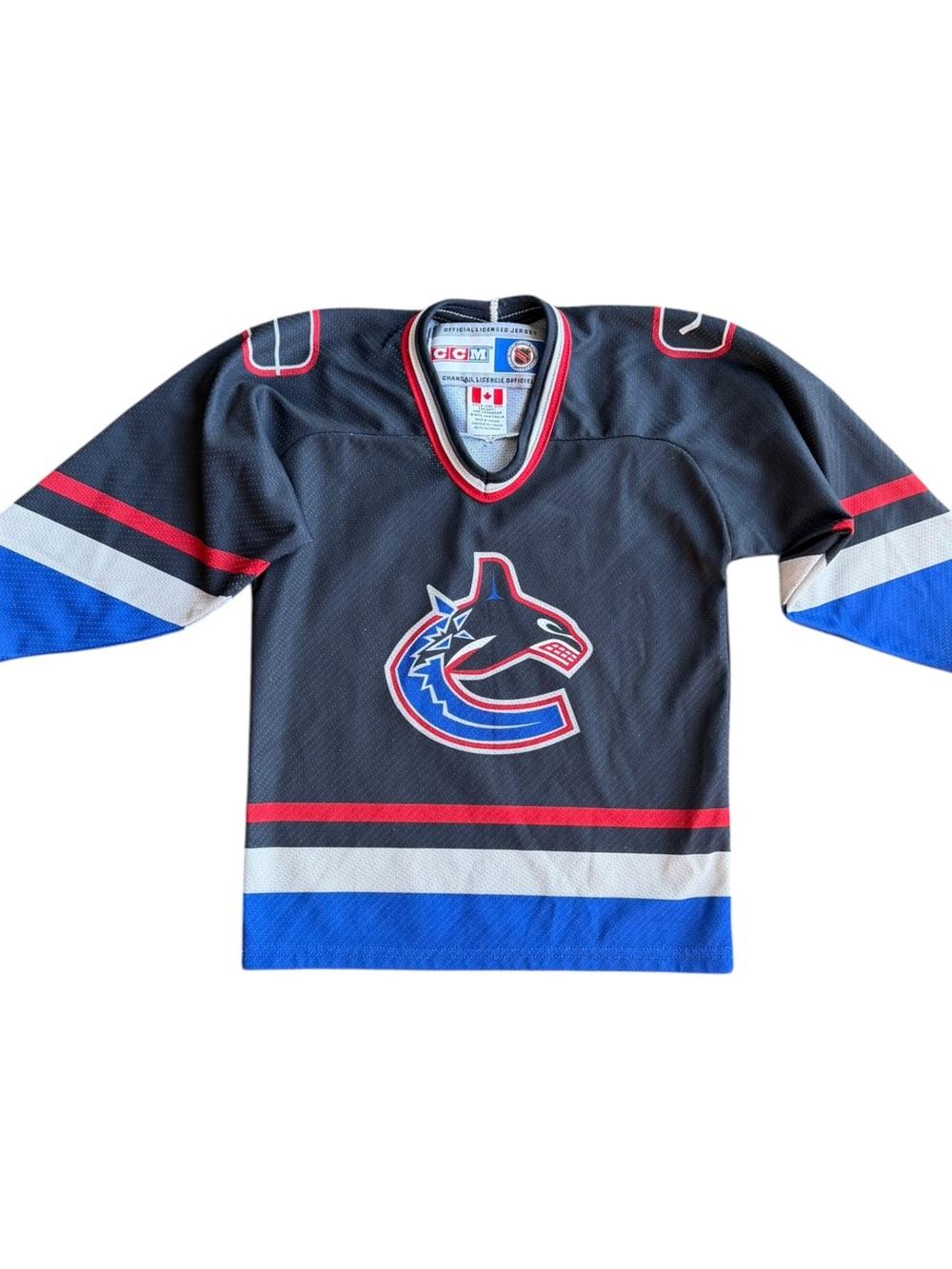 VTG Vancouver Canucks NHL CCM Hockey Jersey Child Size: OS